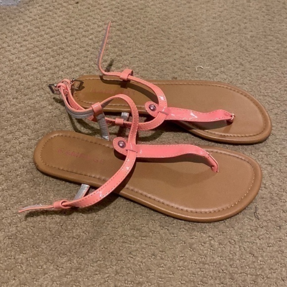 Rampage Pink Strappy Sandals